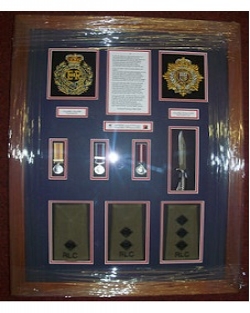 Bespoke Medal Frame To Hold Loose Medals - PRICE ON APPLICATION